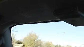 MILF Masturbates on Highway with Big Boobs & Tits in Public