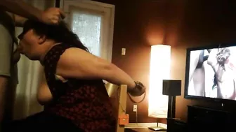 Homemade Amateur Blowjob with Fat Slut Gets Roughed and Used