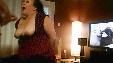 Homemade Amateur Blowjob with Fat Slut Gets Roughed and Used