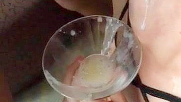 Wild Wife Homemade Bukkake Gangbang with BBC and Cum in Mouth