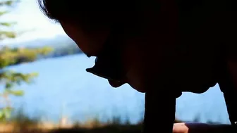 Homemade Blowjob in the Great Outdoors with Glasses