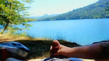 Homemade Blowjob in the Great Outdoors with Glasses