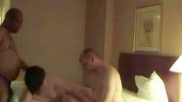 Real Cuckold Couple Homemade Sex with BBC & Wife