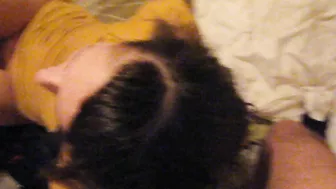 Submissive Brunette Gets Creamed with Big Cumshots in Real Homemade Sex