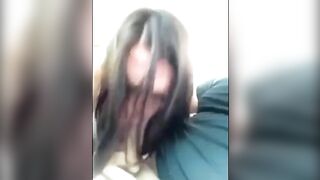 Homemade Blowjob by Sweet Brunette Girl in Car