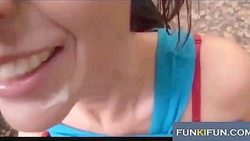 Homemade Public Blowjobs with Cum in Mouth Compilation