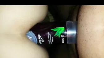 Homemade Double Penetration Anal Sex with Improvised Dildo & Hot Girlfriend Homemade Double Penetration Anal Sex with Improvised Dildo & Hot Girlfriend