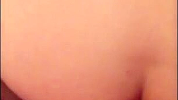 Homemade Bisexual Threesome with Bull Fucking Cuck Hubby Ass