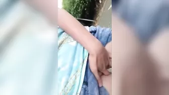 Public Flashing with Busty Blonde MILF Natural Big Tits