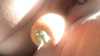 Homemade Amateur Fuck with Dildos & Veggies