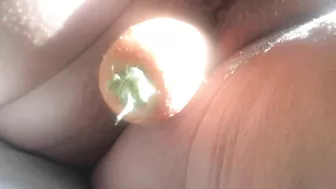 Homemade Amateur Fuck with Dildos & Veggies