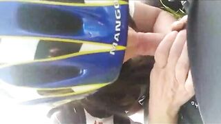 Homemade Blowjob by Horny Milf in Open Field