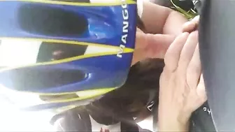 Homemade Blowjob by Horny Milf in Open Field