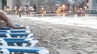 Uninhibited Amateurs Fuck on Beach Sunlounge in Public