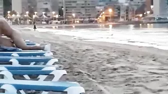 Uninhibited Amateurs Fuck on Beach Sunlounge in Public