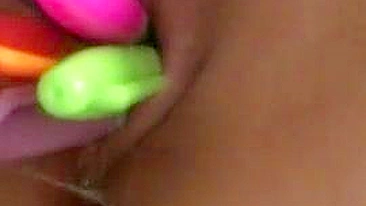 College Amateur Masturbates with Dildo in Homemade Porn Video