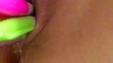 College Amateur Masturbates with Dildo in Homemade Porn Video