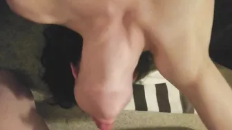 Submissive Girlfriend Homemade Blowjob with Deep Throat & Face Fuck