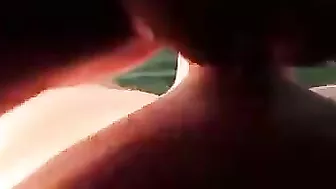 Homemade Porn Video with Amateur Blonde Cowgirl Riding Cock Outdoors