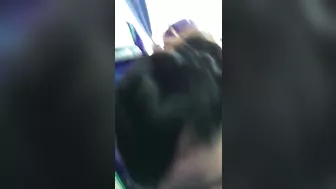 Homemade Blowjob on Crowded Bus with Horny Girlfriend