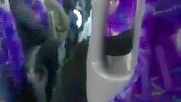 Homemade Blowjob on Crowded Bus with Horny Girlfriend