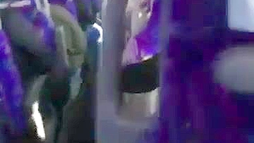 Homemade Blowjob on Crowded Bus with Horny Girlfriend