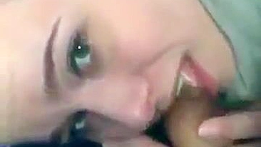 Homemade Blowjob on Crowded Bus with Horny Girlfriend