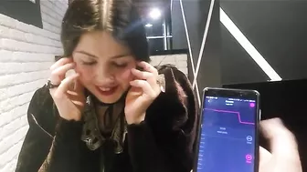 Homemade Submission - Brunette Girlfriend Remote Controlled Panty Vibrator Orgasm