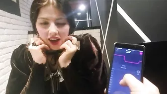 Homemade Submission - Brunette Girlfriend Remote Controlled Panty Vibrator Orgasm