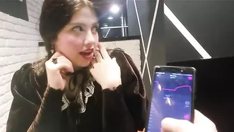 Homemade Submission - Brunette Girlfriend Remote Controlled Panty Vibrator Orgasm