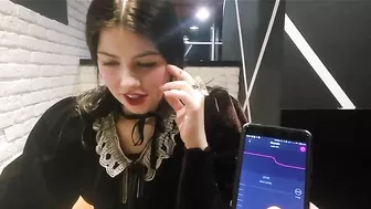 Homemade Submission - Brunette Girlfriend Remote Controlled Panty Vibrator Orgasm