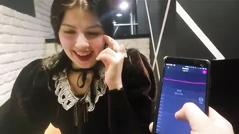 Homemade Submission - Brunette Girlfriend Remote Controlled Panty Vibrator Orgasm