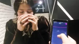 Homemade Submission - Brunette Girlfriend Remote Controlled Panty Vibrator Orgasm