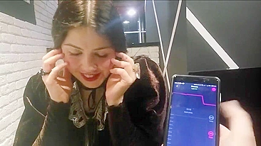 Homemade Submission - Brunette Girlfriend Remote Controlled Panty Vibrator Orgasm