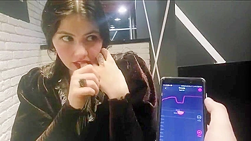 Homemade Submission - Brunette Girlfriend Remote Controlled Panty Vibrator Orgasm