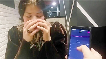 Homemade Submission - Brunette Girlfriend Remote Controlled Panty Vibrator Orgasm