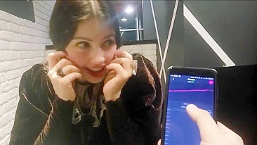 Homemade Submission - Brunette Girlfriend Remote Controlled Panty Vibrator Orgasm