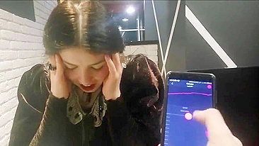 Homemade Submission - Brunette Girlfriend Remote Controlled Panty Vibrator Orgasm