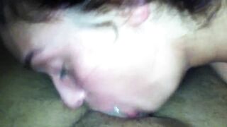 Submissive Girlfriend Amateur Deepthroat Blowjob