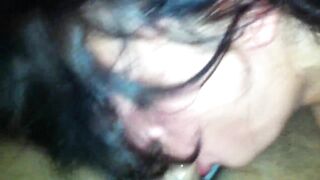Submissive Girlfriend Amateur Deepthroat Blowjob