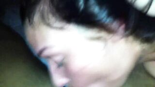 Submissive Girlfriend Amateur Deepthroat Blowjob