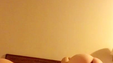 Interracial Step Mom Gives Blowjob to Son Black Friend in Homemade Group Sex