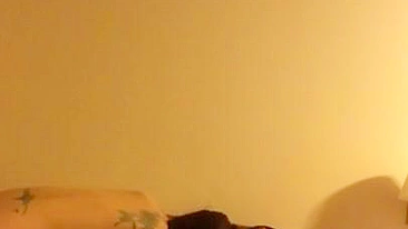 Interracial Step Mom Gives Blowjob to Son Black Friend in Homemade Group Sex