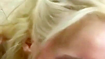 Homemade Blowjobs with Blonde Sluts - Amateur Facials & Cum in Mouth