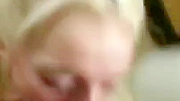 Homemade Blowjobs with Blonde Sluts - Amateur Facials & Cum in Mouth