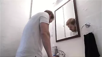 Homemade Step Mom Blowjob with Cum in Mouth