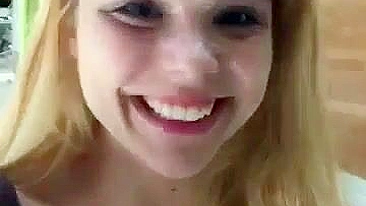 Homemade Cum Face Amateur Teen Sluts' Public Walk of Shame