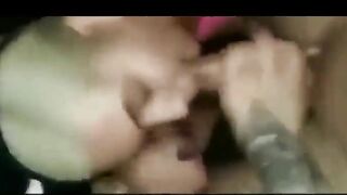 Wild Cum Swap Girls' Homemade Threesome Blowjob