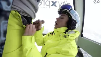 Public Blowjob with Cum Swallowing by Amateur Couple