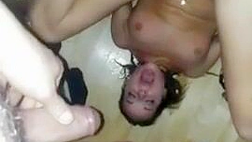 Nasty Slut Homemade Anal Sex with Big Dick and Drinking